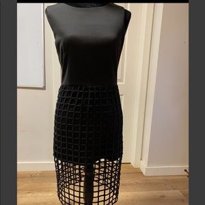 Stylish Netted Black Dress